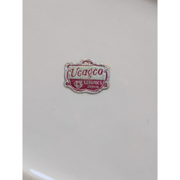 Ucagco Ceramics Japan Antq Vtg Pink Gray Gold Bird Trinket Vanity Cig Box MCM - Picture 7 of 14